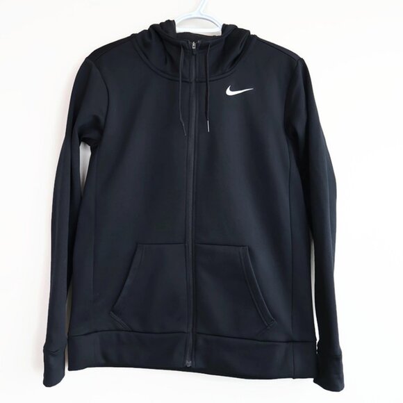 Nike Dri-Fit Hoodie - Slim Fit Zip up - Women's Small - Black - Picture 1 of 15